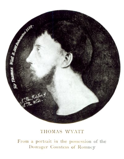 Ritratto medaglione di Sir Thomas Wyatt il Giovane (c.1521-54) da English School